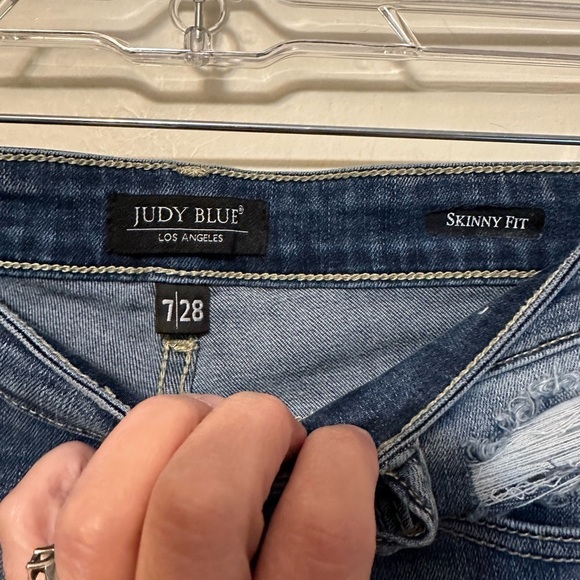 Judy Blue Janette Judy Blue Camo Patch Skinny Jeans Size 7/28‎ JB82109MD - Picture 4 of 6